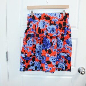 Anthropologie HD in Paris Lyanna Circle Skirt Floral Size Small